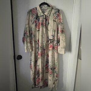 Button up cotton dress